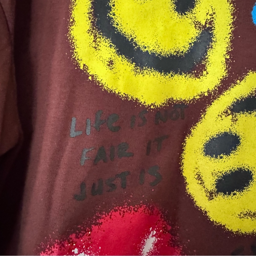 Brown Zuniga Graphic Long Sleeve Shirt Size L - Picture 3 of 15